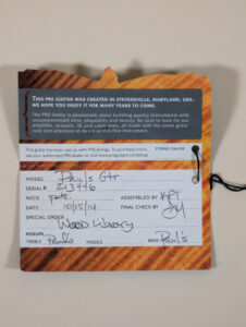 Paul’s Guitar Wood Library Artist Grade Red Tiger Top