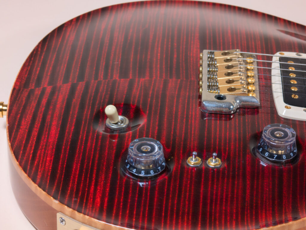 Paul’s Guitar Wood Library Artist Grade Red Tiger Top