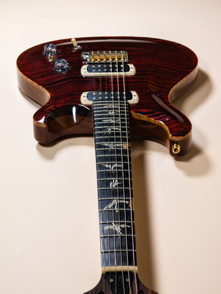 Paul’s Guitar Wood Library Artist Grade Red Tiger Top