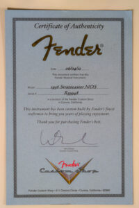 1956 Custom Shop Stratocaster NOS Birdseye Maple Neck