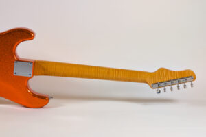 Trad S Tangerine Sparkle 5A Flame Maple Neck