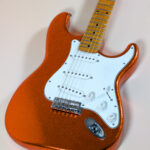 Trad S Tangerine Sparkle 5A Flame Maple Neck