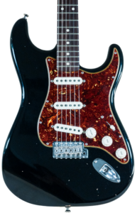 Custom Postmodern Stratocaster Aged Black Dual Mag