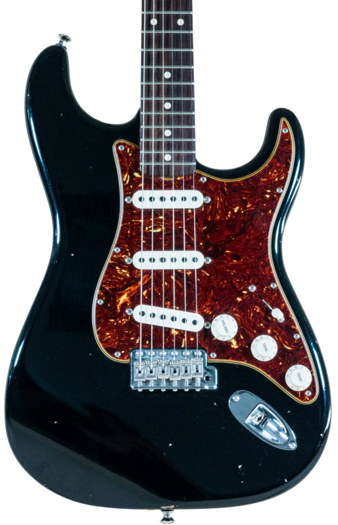 Custom Postmodern Stratocaster Aged Black Dual Mag