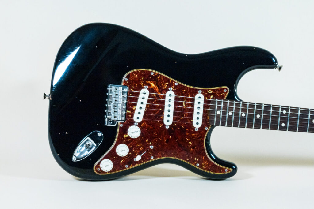 Custom Postmodern Stratocaster Aged Black Dual Mag