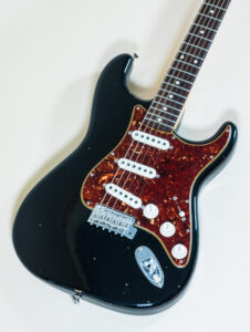 Custom Postmodern Stratocaster Aged Black Dual Mag