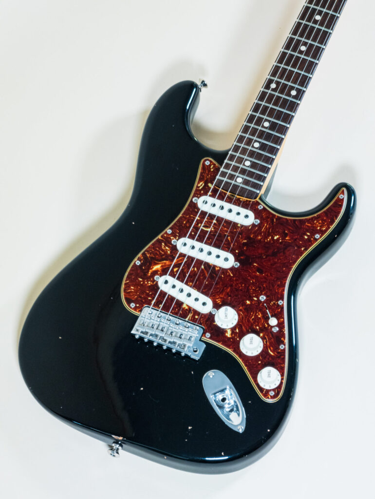 Custom Postmodern Stratocaster Aged Black Dual Mag