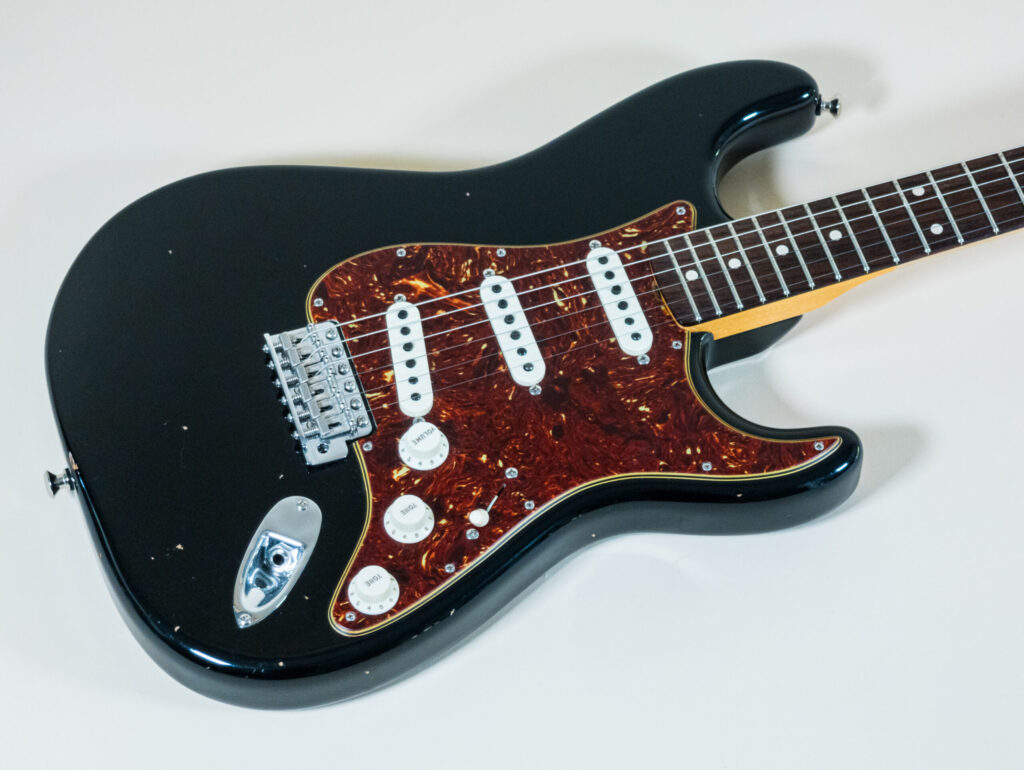 Custom Postmodern Stratocaster Aged Black Dual Mag