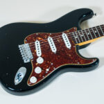 Custom Postmodern Stratocaster Aged Black Dual Mag
