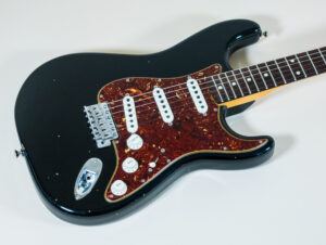 Custom Postmodern Stratocaster Aged Black Dual Mag