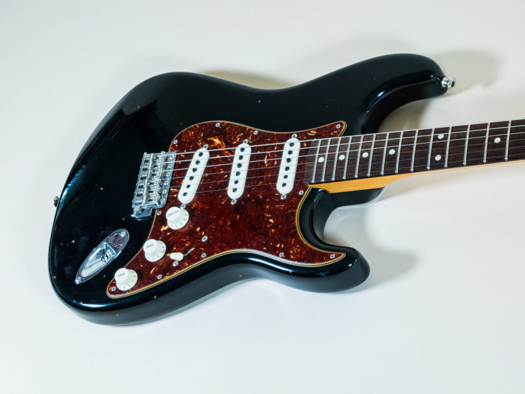 Custom Postmodern Stratocaster Aged Black Dual Mag