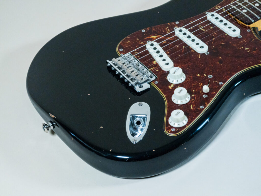 Custom Postmodern Stratocaster Aged Black Dual Mag