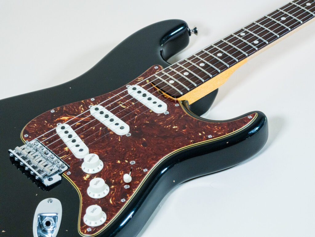 Custom Postmodern Stratocaster Aged Black Dual Mag