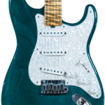 Lynx Translucent Teal Flame Maple Neck